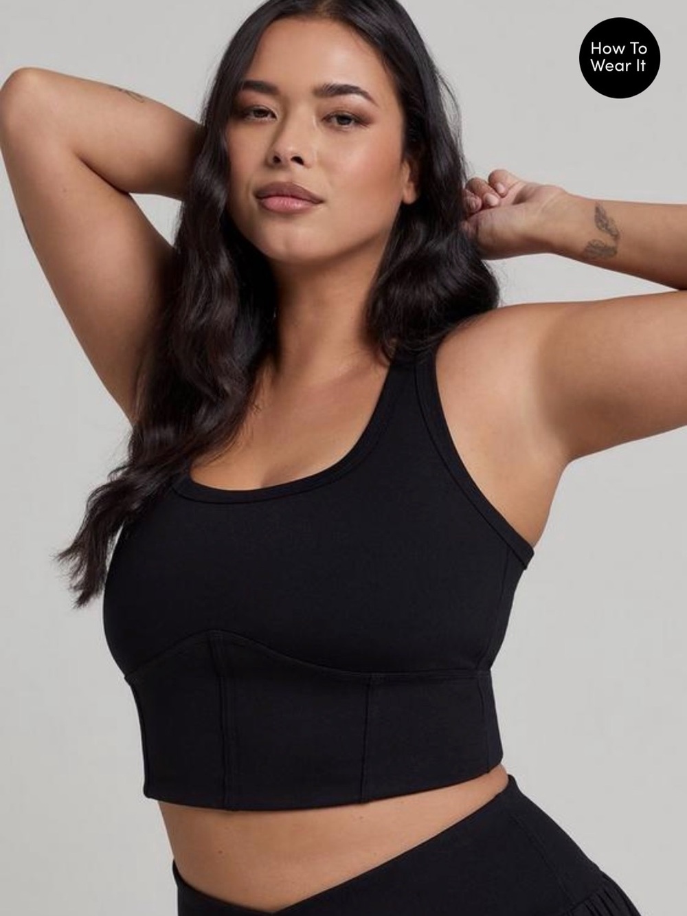 TRU Corset Longline Active Sports Bra